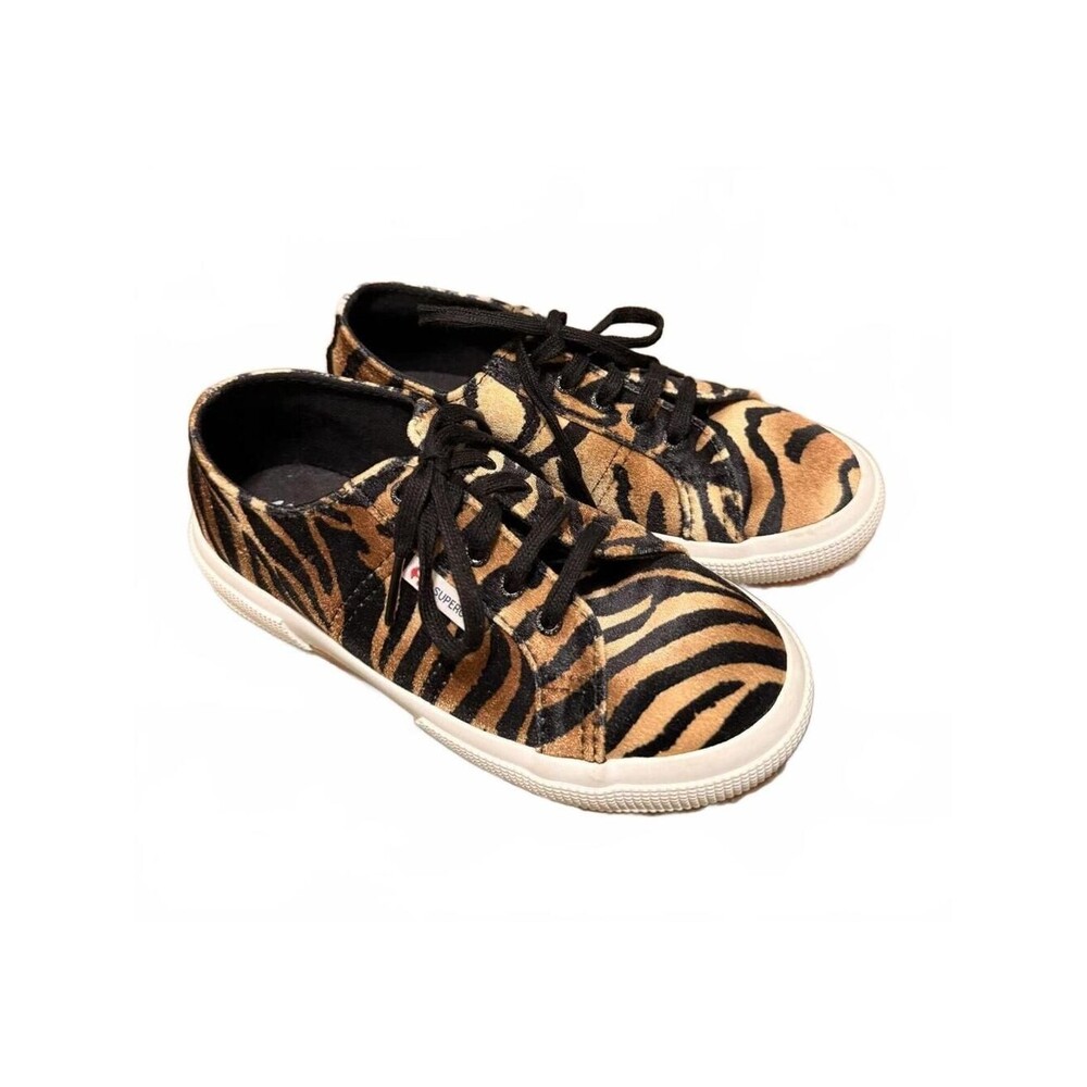 Superga Animal Print Sneakers Size 1 Big Kid